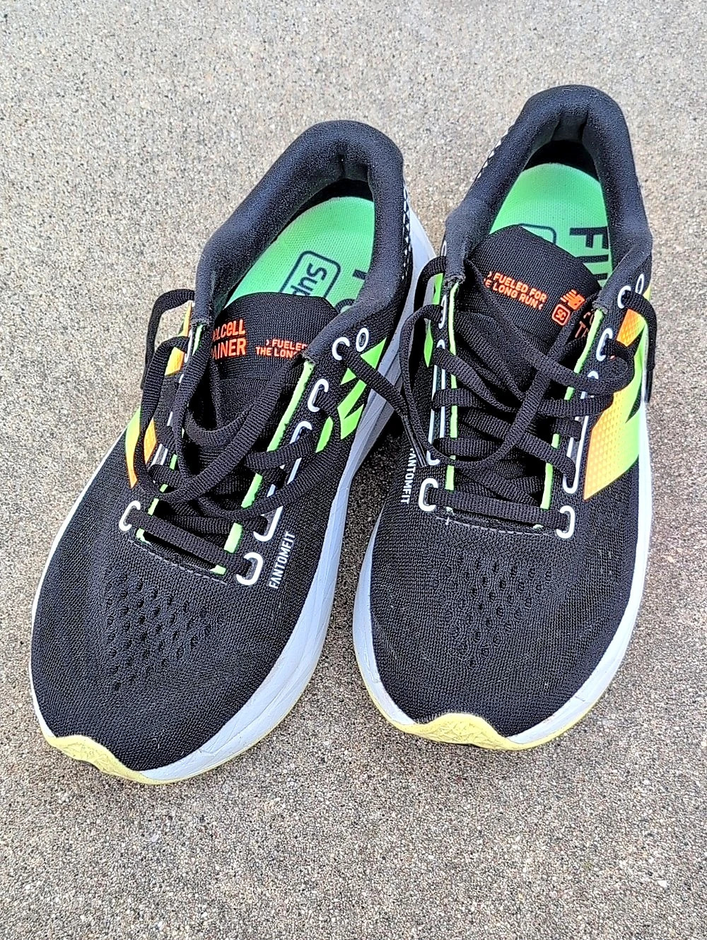 New Balance FuelCell SuperComp Trainer v3 Athletic Shoes Black & Green US 8.5